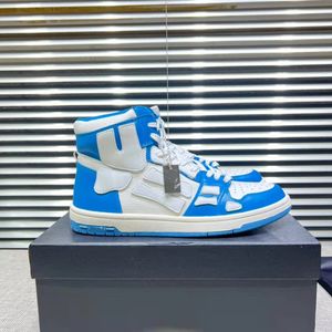 Włosze marka Skel High Top Sneakers buty szkieletowe kości zamszowe skórzane trenerzy czaszki męskie deskorolki spacery komfortowe sporty ślubne eu38-46