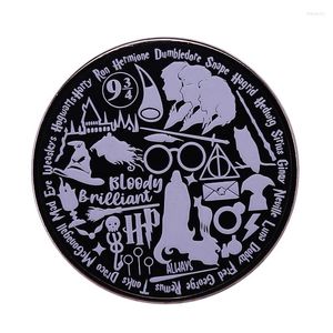 Broszki HP magiczne kolekcja przedmiotów przycisk odznaka światowej emalii Pin Perfect Dekoracja dla miłośników fantasy