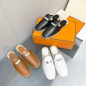 Дизайнерские женские туфли Feria Espadrilles Slippers соломенные туалеты плоские мулы