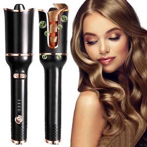 Colinhos de cabelo alisadores de alisadores automáticos Cabelo de cabelo cerâmica Curling Iron Hair Hair Rolaceiros Para Curls Ondas Estilando 2022 Novo Styler de Curling Rotativo T220916