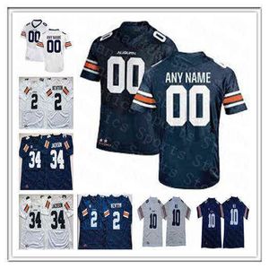 WS American College Football Wear 2021 College Football Jerseys Men Bo Nix Cameron Newton Bo Jackson Seth Williams Tank Bigsby Shaun Shivers D.