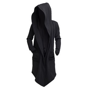 Herrjackor jodimitty män huva tröjor svart hiphop mantel hoodies modejacka långa ärmar kappor rockar utkläder 220919