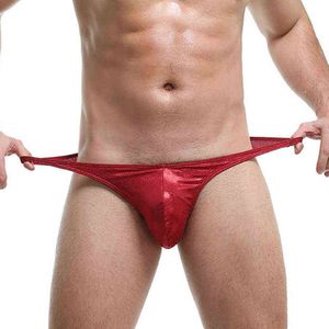 Herren-Bademode, Herren-Badehose, sexy, große Ardennen-Beutel, Bademode, Bikini, schwule Unterwäsche, Mini-Halbhüfte, Pu-Leder, Tanga, Badeanzug, Shorts, Badehose, desmiit J220913