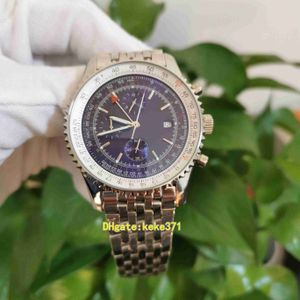 Doskonała jakość męskie zegarki 43 mm AB0121211C1A1 Działający niebieski wybieranie ETA 7750 Automatyczne mechaniczne mężczyzn Watch na rękę męską