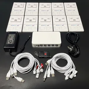 Telefon-Sicherheitsalarm-Host-Halter, aufladbar, 2, 4, 6, 8, 10 Ports, Multiplex-Smartphone-Anti-Diebstahl-Safe mit Telefon-Display-Ständer