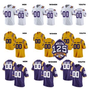 Custom LSU Tigers College Football Jerseys 35 Nick Demas 4 John Emery Jr. 22 Armoni Goodwin 38 Malachi Lane 23 Corren Norman 27