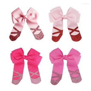 Acessórios para o cabelo NCMAMA 4,5 polegadas Balé BOWS CHEER