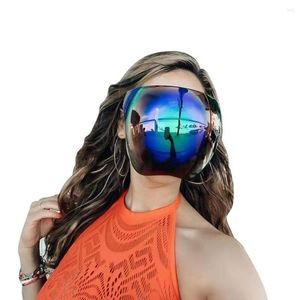 Maski imprezowe moda okulary przeciwsłoneczne kobiety mężczyźni unisex twarz ochrona przeciwsłoneczna