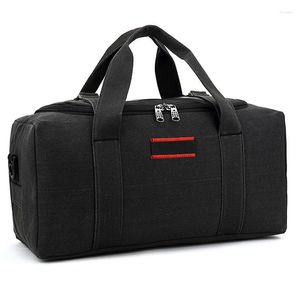 Suitcases Travel Bag Canvas Large Capacity Packing Cubes 3colors Weekender Men Zipper Duffle 48% 037