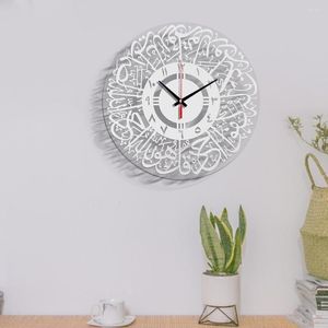 Wall Clocks Acrylic Home Mirror Decoration And Watches Calligraphy Art Words Indoor 3d Classical