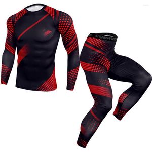 Set da corsa Abbigliamento da uomo 2022 Tuta da allenamento sportiva fitness aderente ad asciugatura rapida elasticizzata per il tempo libero all'aperto