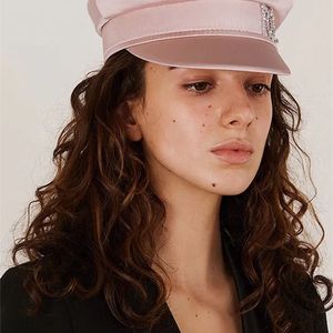 Berets Diamond Letter Sboy Caps Женщины Flat Militray Baker Boy Hat All Styles 220920