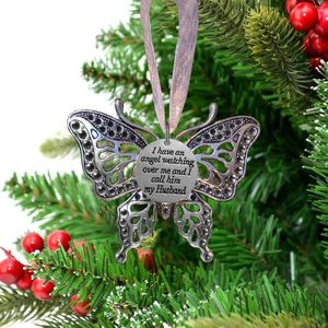 Christmas Decorations Family Butterfly Drop Ornament Pendant Xmas Tree Year Holiday Decor Navidad Santa Kerst Natal Noel Hogar Natale