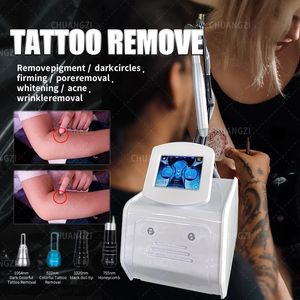 O mais popular no outono 4 em 1 Skin Laser 532 755 1064 1320nm Remoção de tatuagens para endurecimento da pele Máquina a laser de picossegundos