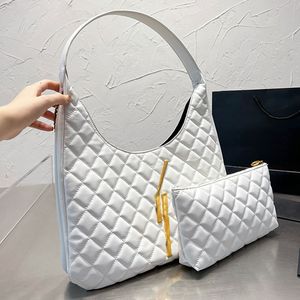 40 cm Designer-Shop-Taschen, gesteppte Kette, Schulter-Verbundtasche, große Einkaufstasche, Diamant-Gitter-Damen-Handtaschen, Mini-Geldbörse, echtes Leder, modischer Buchstabe, Gold-Hardware