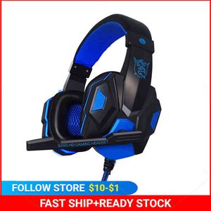 Zestaw słuchawkowy Zestaw słuchawkowy Over-E-E-EARD Słuchawcze do gry słuchawki Głębokie bas stereo Casque z mikrofonem dla PS4 NOWOŚĆ PC PC LAPTOP Gamer T220916