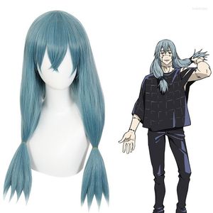 Articoli per feste Altri eventi Parrucca di film anime Cosplay Lago reale Forma ispessimento blu Vestito operato da Halloween Copricapo Coda di cavallo