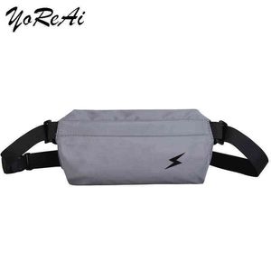 Unisex h￶ftv￤ska fanny pack gata stil b￤lte v￤skor br￶st packar stor kapacitet banan v￤ska hip hop paket nylon tyg bum pack j220705