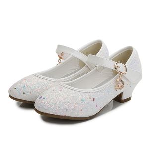 أحذية رياضية Ulknn Autumn High Cheels for Girls Princess Shoes الأطفال