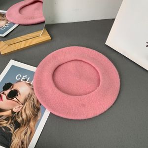 Beretto di design del marchio di moda femminile Autunno inverno inverno Candy Candy Color Hat