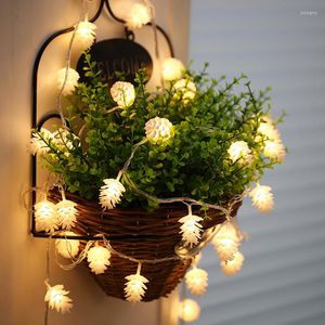 Saiten LED Tannenzapfen String Licht für Hochzeit Dekor Outdoor Party Weihnachtsbaum Dekorationen Jahr Lampe wasserdicht