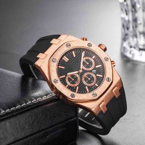 Luksusowe zegarek dla mężczyzn zegarki mechaniczne Pintime Chronograph skórzana ruch mody S Szkórka marki