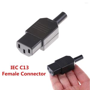 Belysningstillbehör Black ReWiRable 3Pin IEC 320 C13 Kvinnlig Plug -strömkontaktuttag 10A /250V