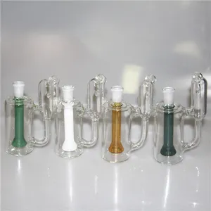 Hookah Bongs Ash Catcher 14mm 18mm 90 graders Ashcatcher för glasvatten Bong Ash Catchers Oil Rigs