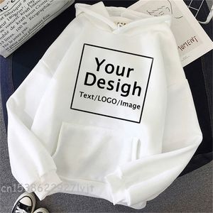 Erkek Hoodies Sweatshirts Özel Baskı Diy Metin Resmi Kadınlar Ize Kişiselleştirilmiş Damla 220919