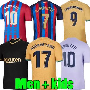 22 22 22 22 Barca Lamine Yamal Camisetas de Futbol Futbol Forması Lewandowski Ansu Fati Memphis Pedri Adama Ferran 2022 2023 Griezmann F. de Jong Dest Sabah Erkek Çocuk Kiti