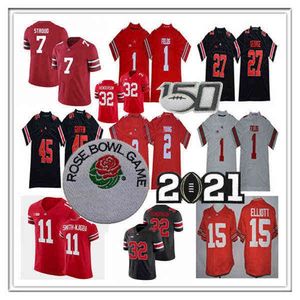 WS American College Football Wear Man Ohio State Buckeyes Football CJ Stroud College Jersey Chris Olave Garrett Wilson Treveyon Henderson Jaxon