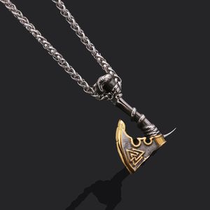 Top Hip Hop Halsband Rostfritt stål Axe Pendant gränsöverskridande Ny Titanium Steel Orchid Chain Men