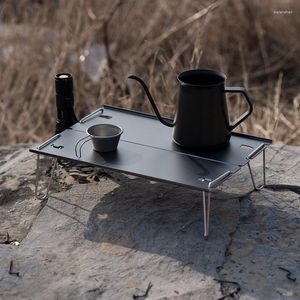 Camp Furniture Outdoor Camping Exquisite Table Lightweight Hard Top Folding Aluminum Alloy Mini With Carry Bag