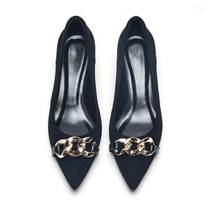 Scarpe eleganti con tacco 4 cm / 6 cm Tacchi altissimi da donna in pelle scamosciata Moda Donna Punta a punta Asakuchi Blu Nero Lavoro Occupazione