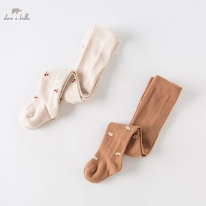 Strumpor dave bella 07 Years Children Spring Autumn Tights Cotton Baby Girl Pantyhose Kid Infant Tights Mjuk sp￤dbarnskl￤der DB20259 220919