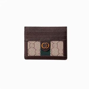 Korthållare Luxurys Designers Women väskor plånböcker Bolsa Purse Origina äkta läder kvinnors män purses Credit Coin Mini Wallet Clu2842