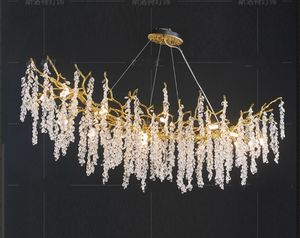 Postmodernistyczne duże żyrandole kryształy kształt winogron Luksusowe oprawy oświetleniowe do salonu wewnętrzne oświetlenie francuskie