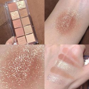 ￖgon Shadow Milk Tea Color Glitter Pallete Pigment Professional Makeup Palette Varaktande Make Up Eyeshadow Maquillage