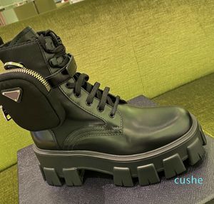 2022 BOOT Fashion Martin Pocket Black Roman Boots nylon wojskowy inspirowane bojowe logo Triangle Triangle Logo