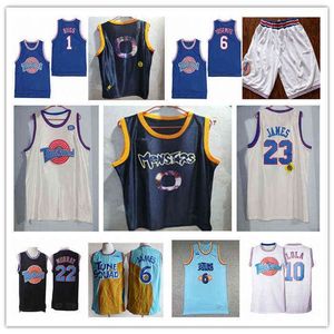 WSKT College usa homens 2021 Esquadr￣o de melodia do espa￧o de filme 6 James Jersey Basketball 1 Bugs 2 Daffy Duck 10 Lola Bunny Taz 1/3 Tweety 22 Bill Murray