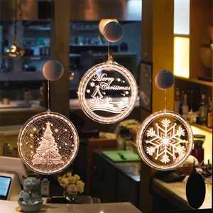 ديكورات عيد الميلاد 2023 ديكور عيد الميلاد أضواء LED Santa Elk Lights أضواء مصاصة قلادة المنزل نافذة الباب ديكورات عيد الميلاد الحد الأدنى 220921