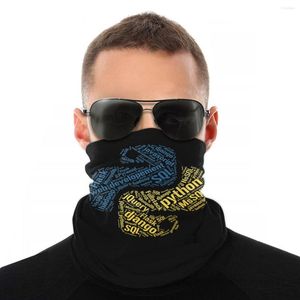 Scarves Python Programmer Coding Computer Scarf Half Face Mask Halloween Neck Warmer Balaclava Bandanas Versatility Headwear Outdoor
