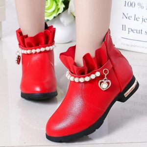Boots Kids Snow Snow Patent Patent Leather Fashion Boys Girls Autumn Boot Boot Platform Zipper Non Slip Childr