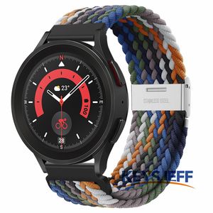 Samsung Galaxy Watch 5/4 Strap 42mm 46mm/Amazfit GTS/BIP Lite用のアクティブ2バンドと互換性のある20mm編組ウォッチバンド