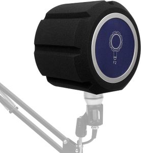 Home Live Studio Microfono Schermo Spugna acustica Copertura in schiuma insonorizzata Isolamento dal vento Protezione scudo Registrazione Filtro pop