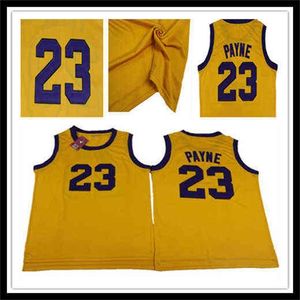 WSKT College usa o programa de TV masculina Martin Payne #23 Jersey de basquete cor amarelo todos os filmes costurados Maillot de Basket Size S-xxl