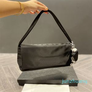 Projektant - 27 -cm damskie torba Flap Wodoodporna płótno tkanina galwaniczne sprzętowe torebki Snap Buttbag czarne męskie torby posłańca projektant mody torebka na ramię