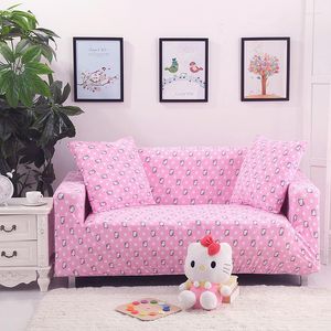 Chair Covers Pink Color Sofa Cover Tight Wrap Sectional All-inclusive Elastic Modern Furniture Couch Stretch Corner Slipcover