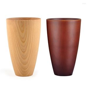 Mugs 300ml Natural Wood Mug Cute Milk Coffee Tea Fancy Kids Water Drinking Cup Stackable Travel Kitchen Drinware GiftMugs