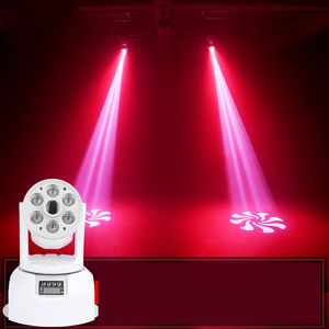 6pcs LED Yıkama Noktası Hareketli Kafa 2in1 Işıklar 60W 4in1 LED GOBO Taşınma Barı Düğün Aşama Aydınlatma